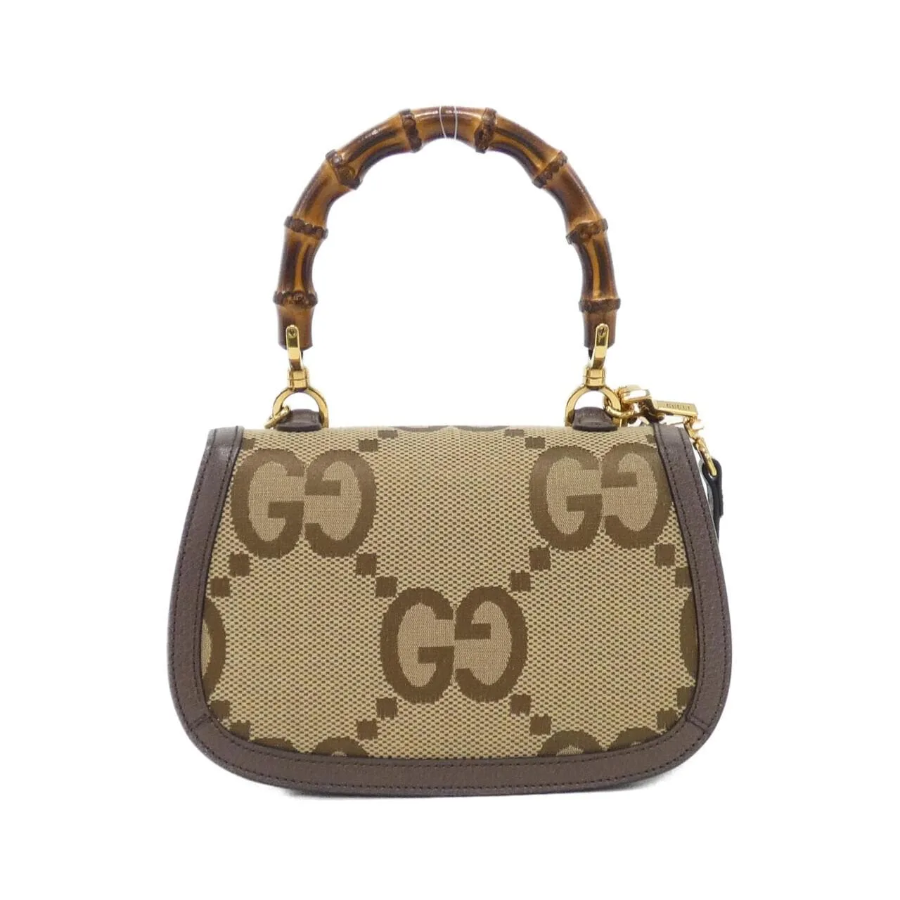 GUCCI Bamboo 675797 UKMDT Handbag Canvas Black Canvas Rank A - Thumbnail 2