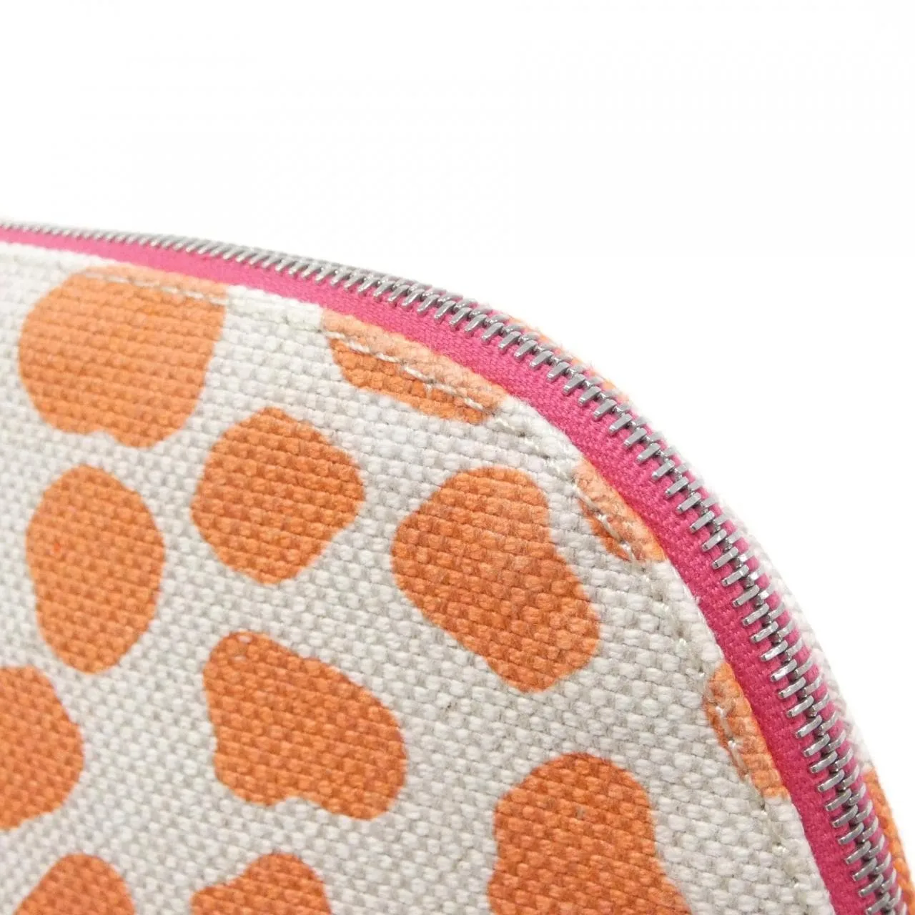 HERMES Pouch Canvas 黑色 帆布 中古品A - 縮圖 3