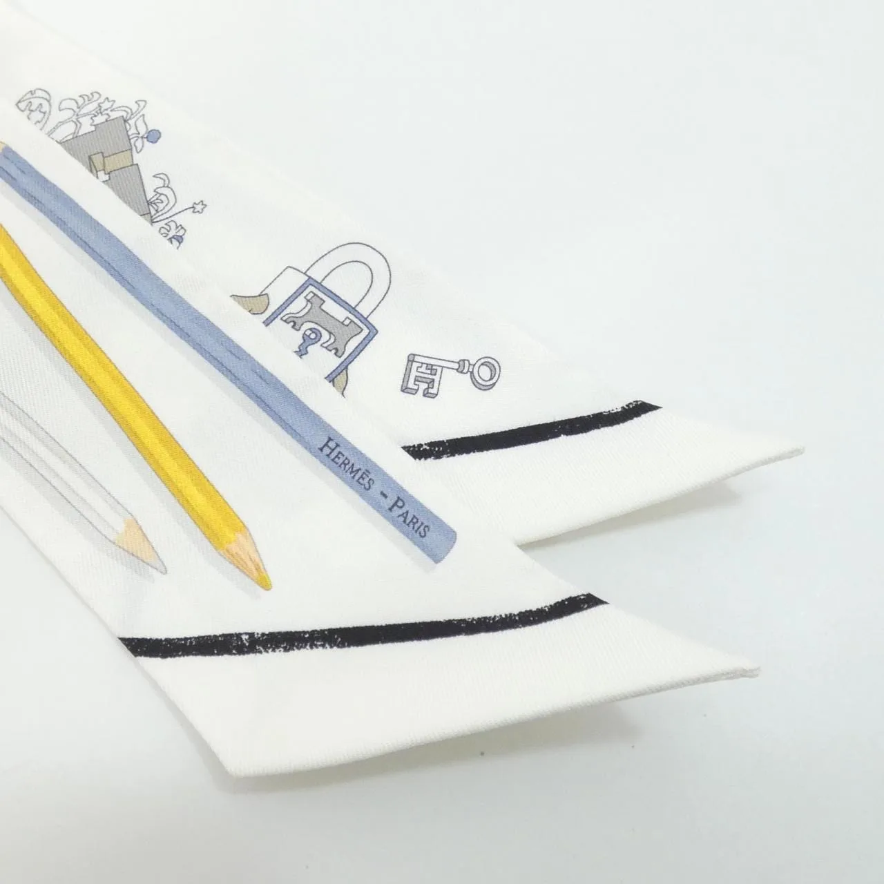 HERMES 064221S Scarf Black Rank A - Thumbnail 2