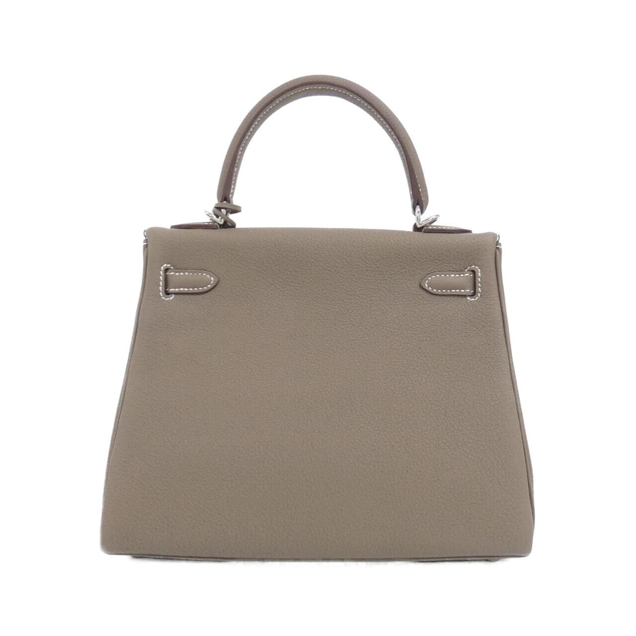 HERMES Kelly 044624CK Handbag Togo Etoupe Togo 牛皮 中古品A - 縮圖 2