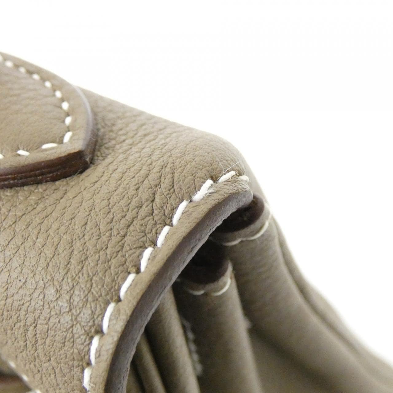 HERMES Kelly 044624CK Handbag Togo Etoupe Togo 牛皮 中古品A - 縮圖 4