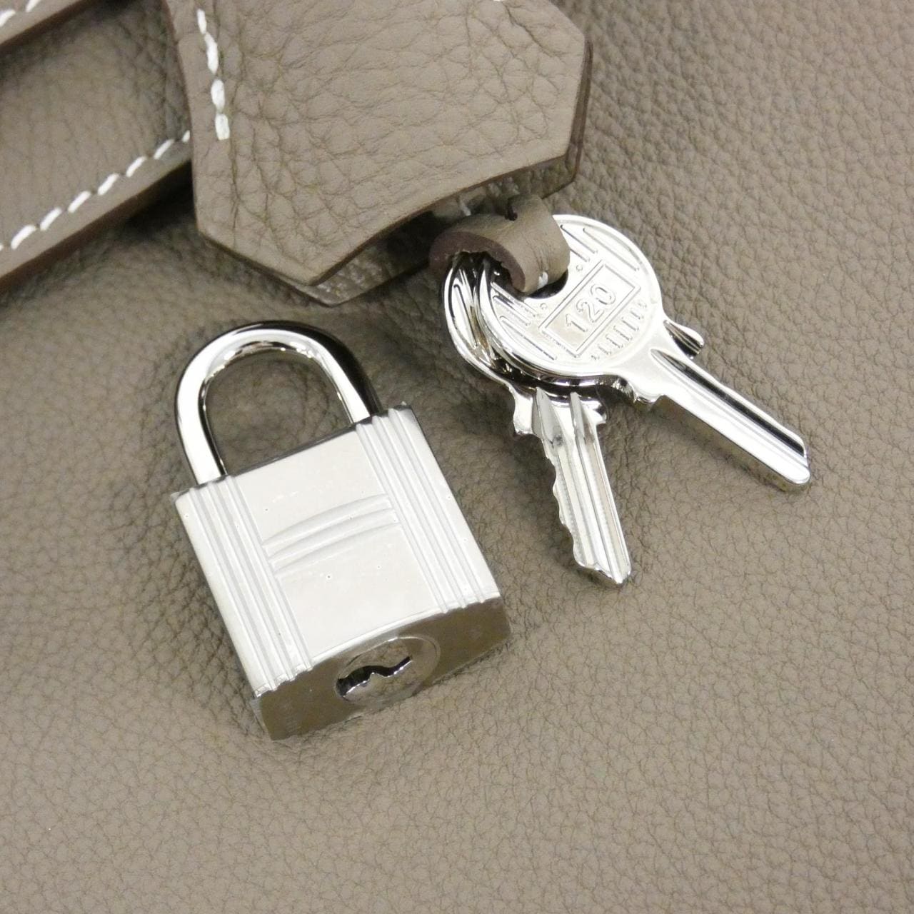 HERMES Kelly 044624CK Handbag Togo Etoupe Togo 牛皮 中古品A - 縮圖 5