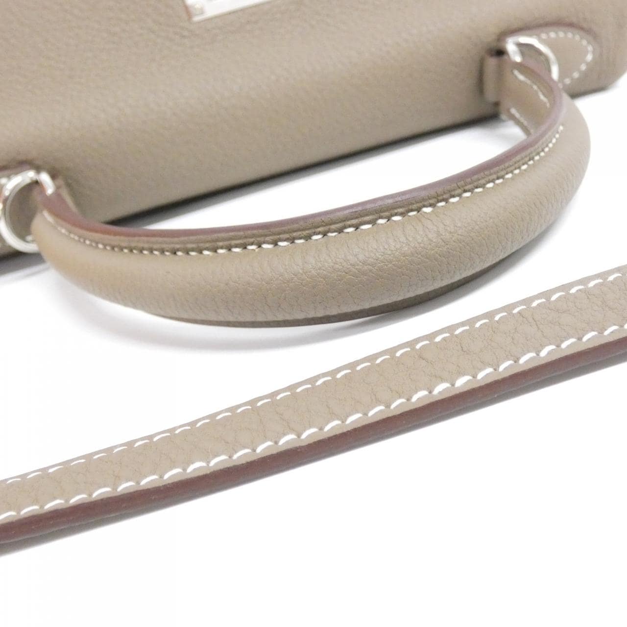 HERMES Kelly 044624CK Handbag Togo Etoupe Togo 牛皮 中古品A - 縮圖 6