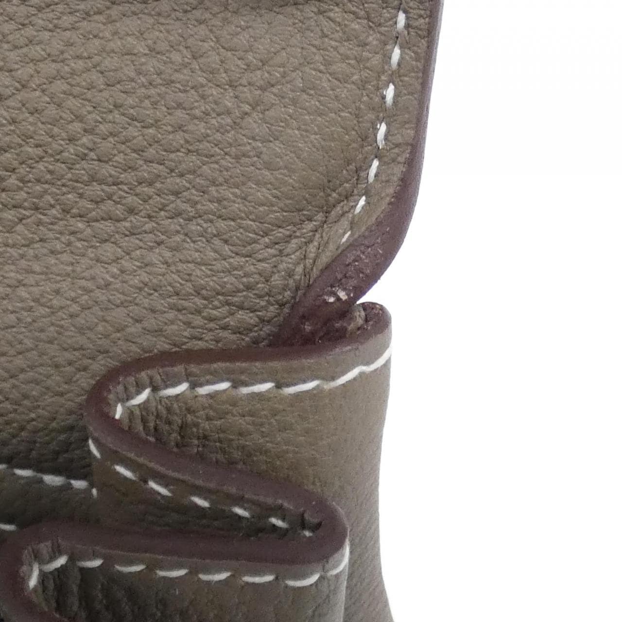 HERMES Kelly 044624CK Handbag Togo Etoupe Togo 牛皮 中古品A - 縮圖 9