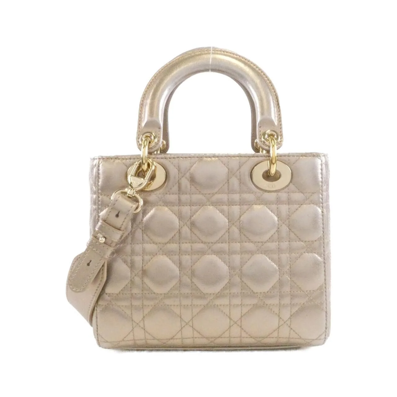 DIOR Lady Dior M0538OWEC Handbag 黑色 中古品B - 縮圖 2