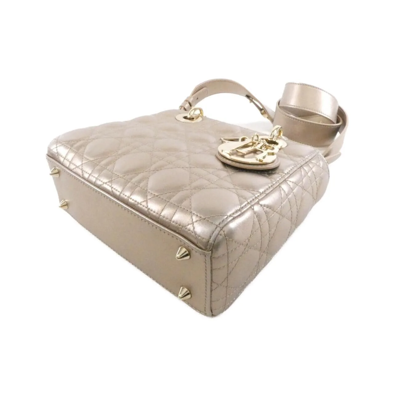 DIOR Lady Dior M0538OWEC Handbag 黑色 中古品B - 縮圖 3