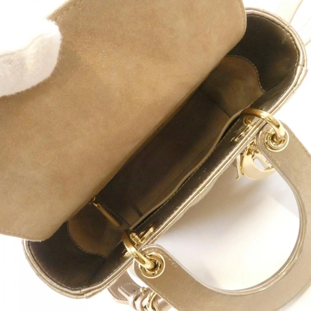 DIOR Lady Dior M0538OWEC Handbag 黑色 中古品B - 縮圖 5