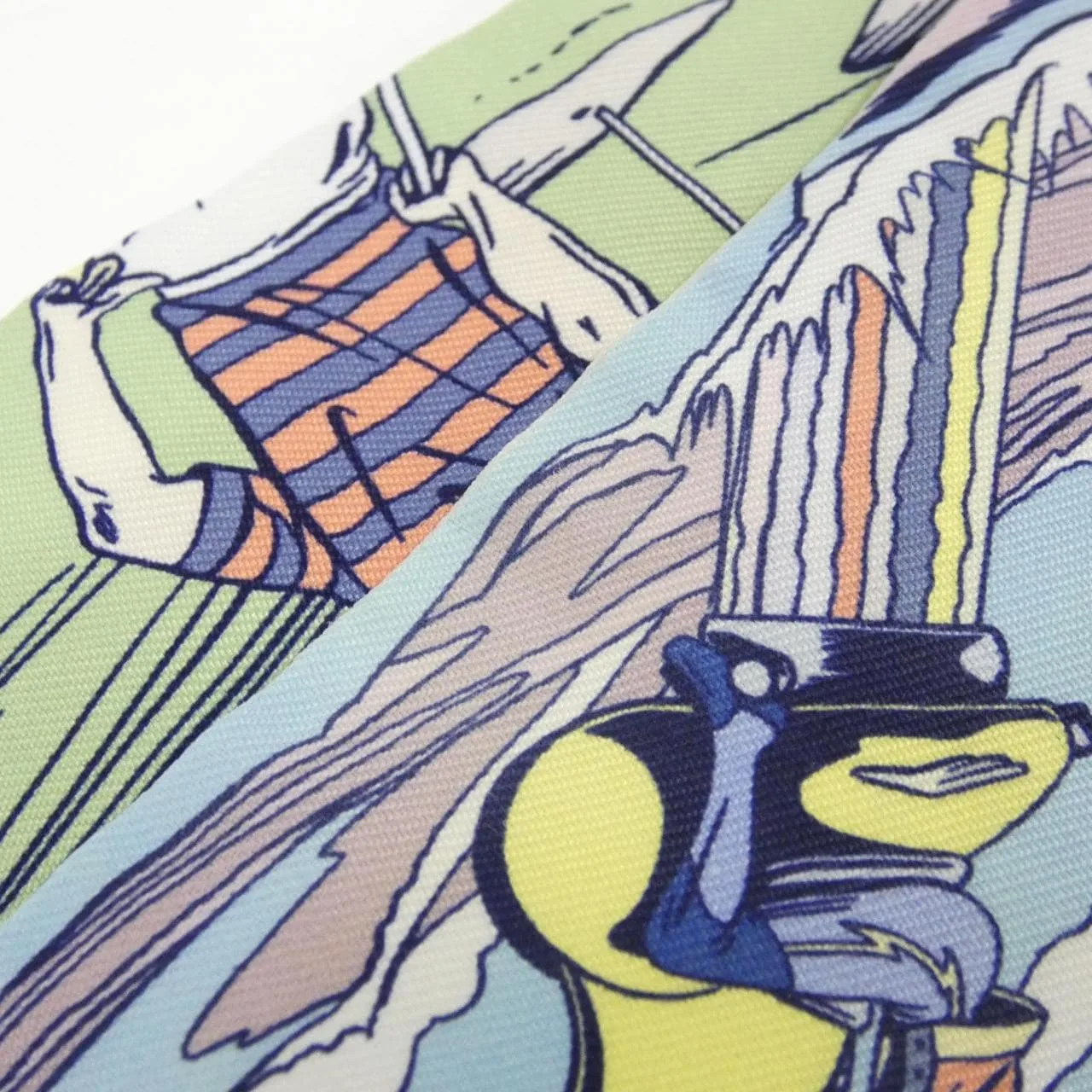 HERMES 063463S Scarf Blue Rank A - Thumbnail 3