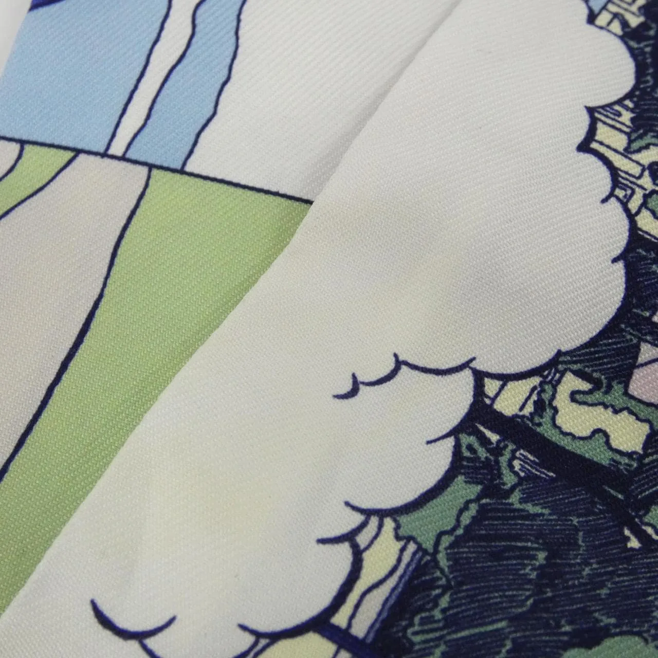 HERMES 063463S Scarf Blue Rank A - Thumbnail 5