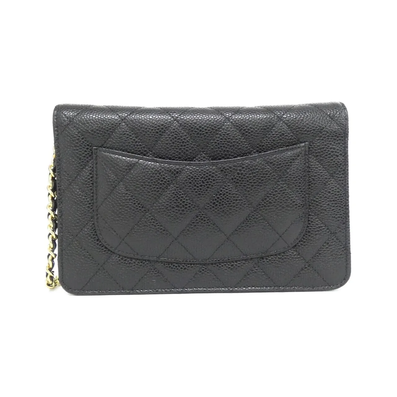 CHANEL Timeless Classic 33814 Wallet Grained Calfskin Black Grained Calfskin Rank A - Thumbnail 2