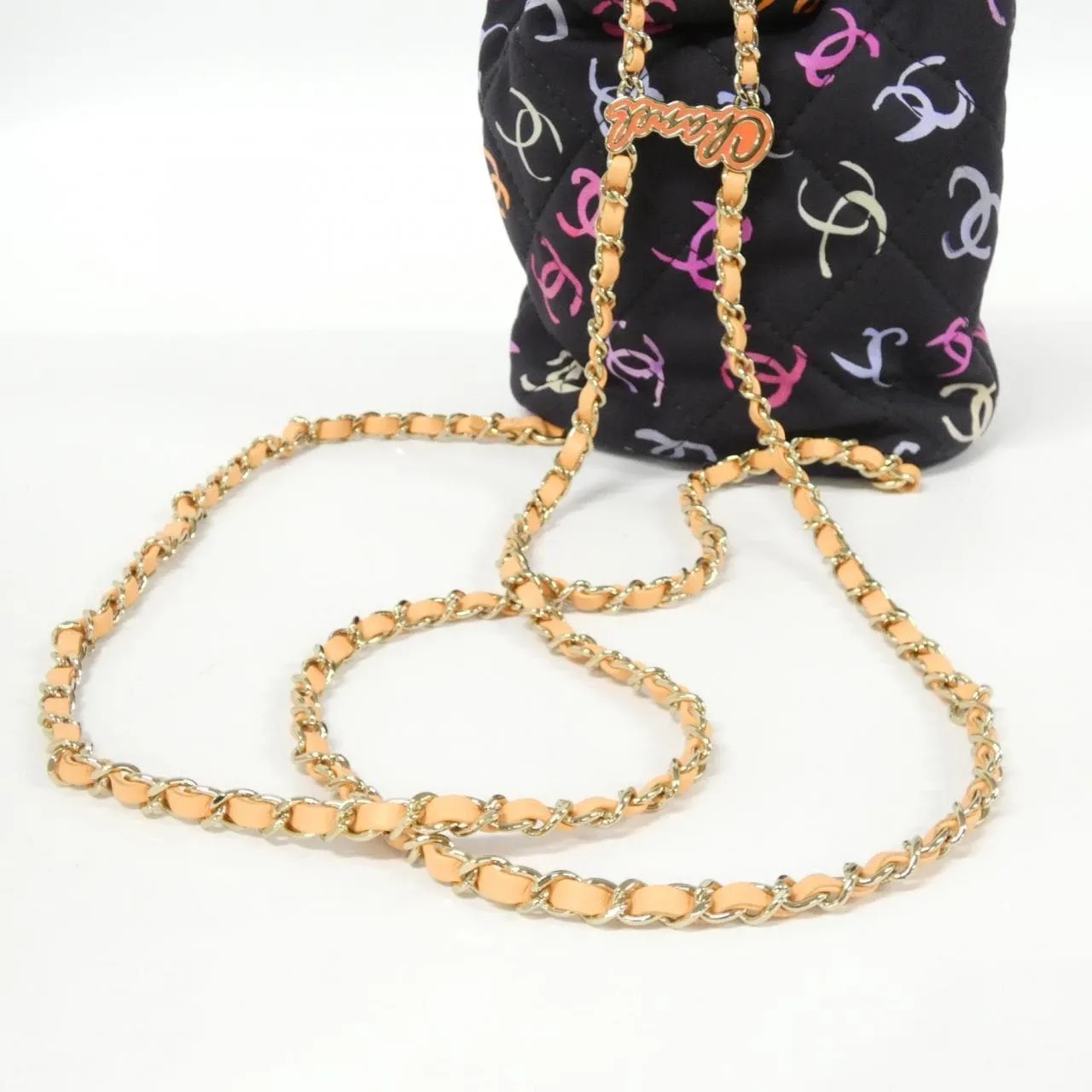 CHANEL AS4810 Backpack Canvas Multicolor 帆布 中古品A - 縮圖 7