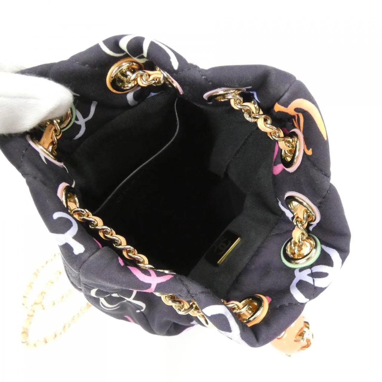 CHANEL AS4810 Backpack Canvas Multicolor 帆布 中古品A - 縮圖 8