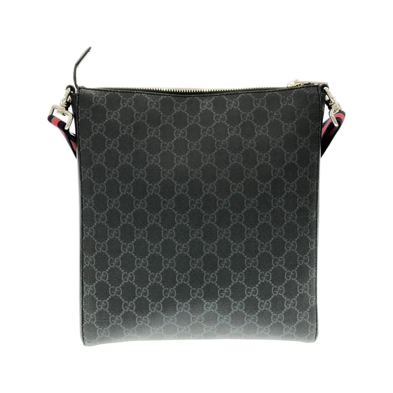 GUCCI 474137 K5RLN Shoulder Canvas 黑色 帆布 中古品A - 縮圖 2