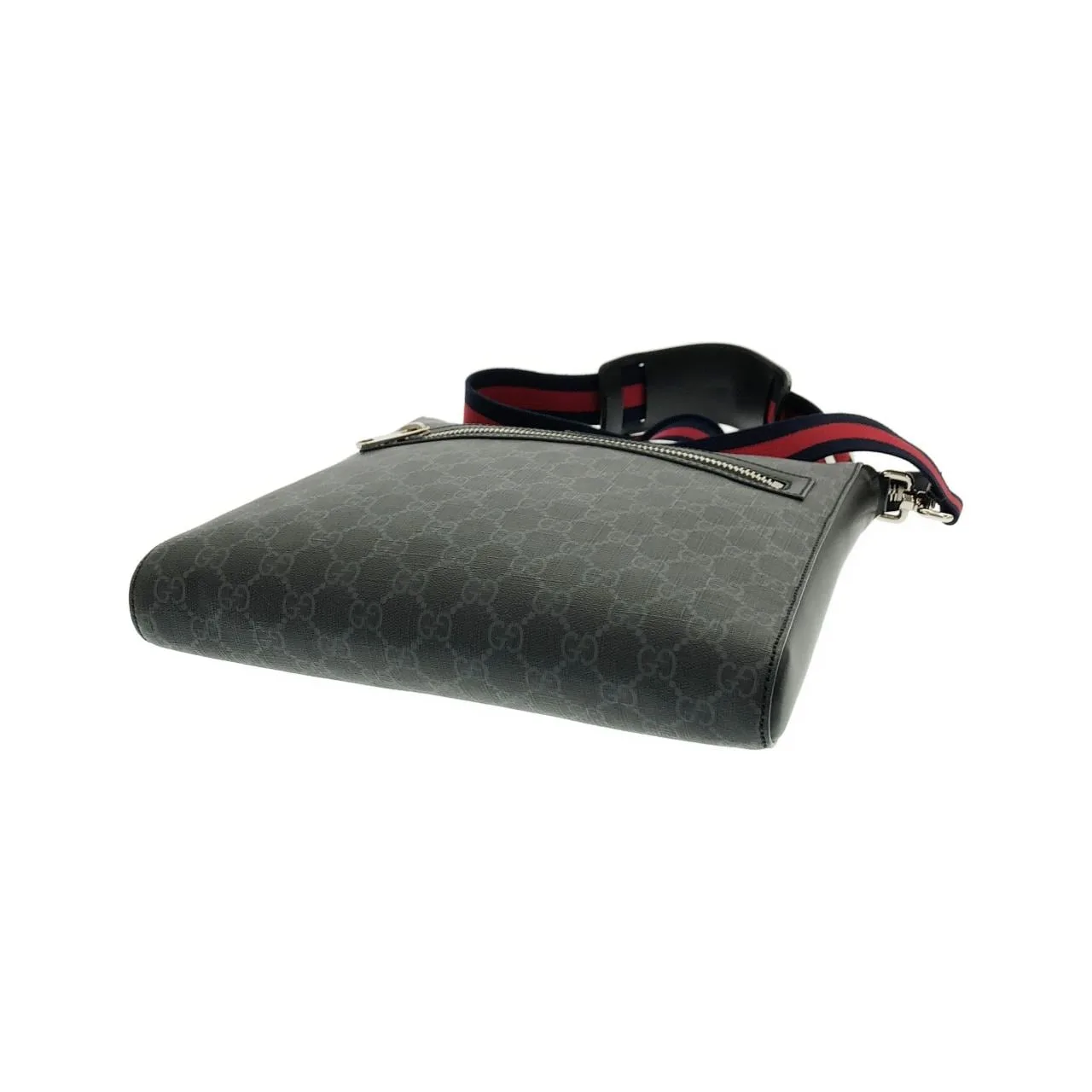 GUCCI 474137 K5RLN Shoulder Canvas 黑色 帆布 中古品A - 縮圖 3