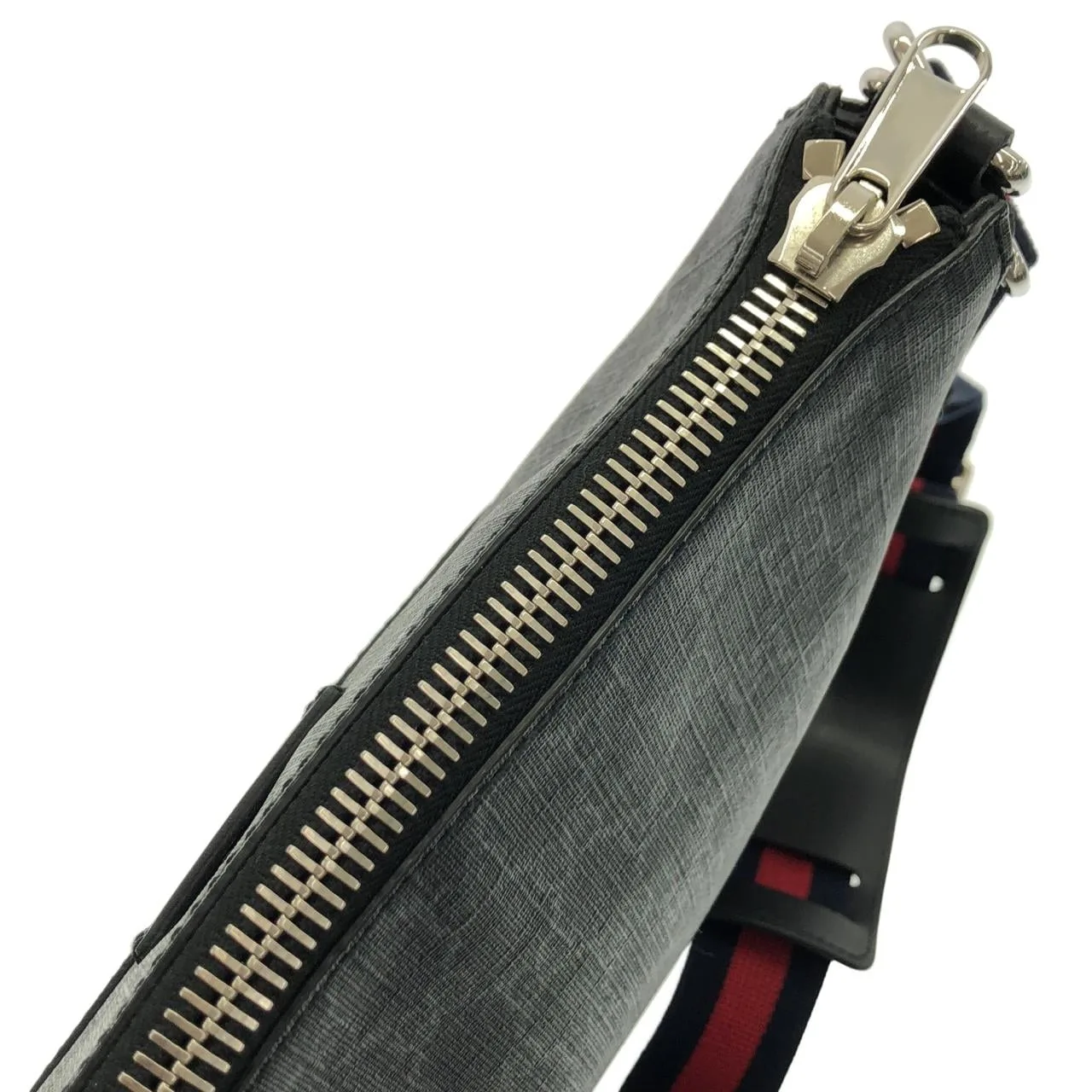 GUCCI 474137 K5RLN Shoulder Canvas 黑色 帆布 中古品A - 縮圖 5