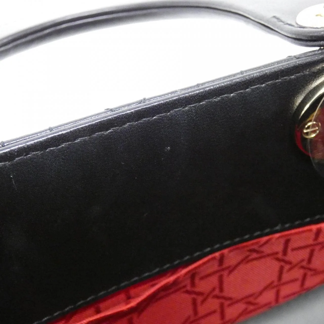 DIOR Lady Dior M0538OCAL Handbag Lambskin 黑色 羊皮 中古品A - 縮圖 10