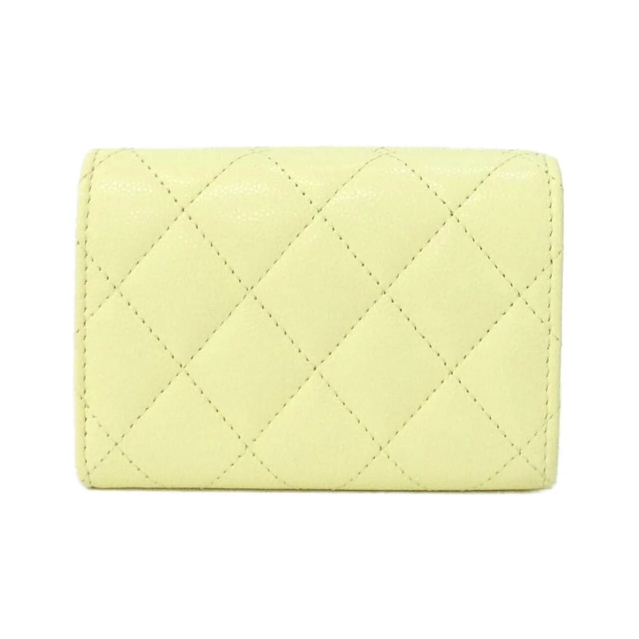 CHANEL Chanel 19 AP3518 Wallet Grained Calfskin Yellow Grained Calfskin Rank A - Thumbnail 2