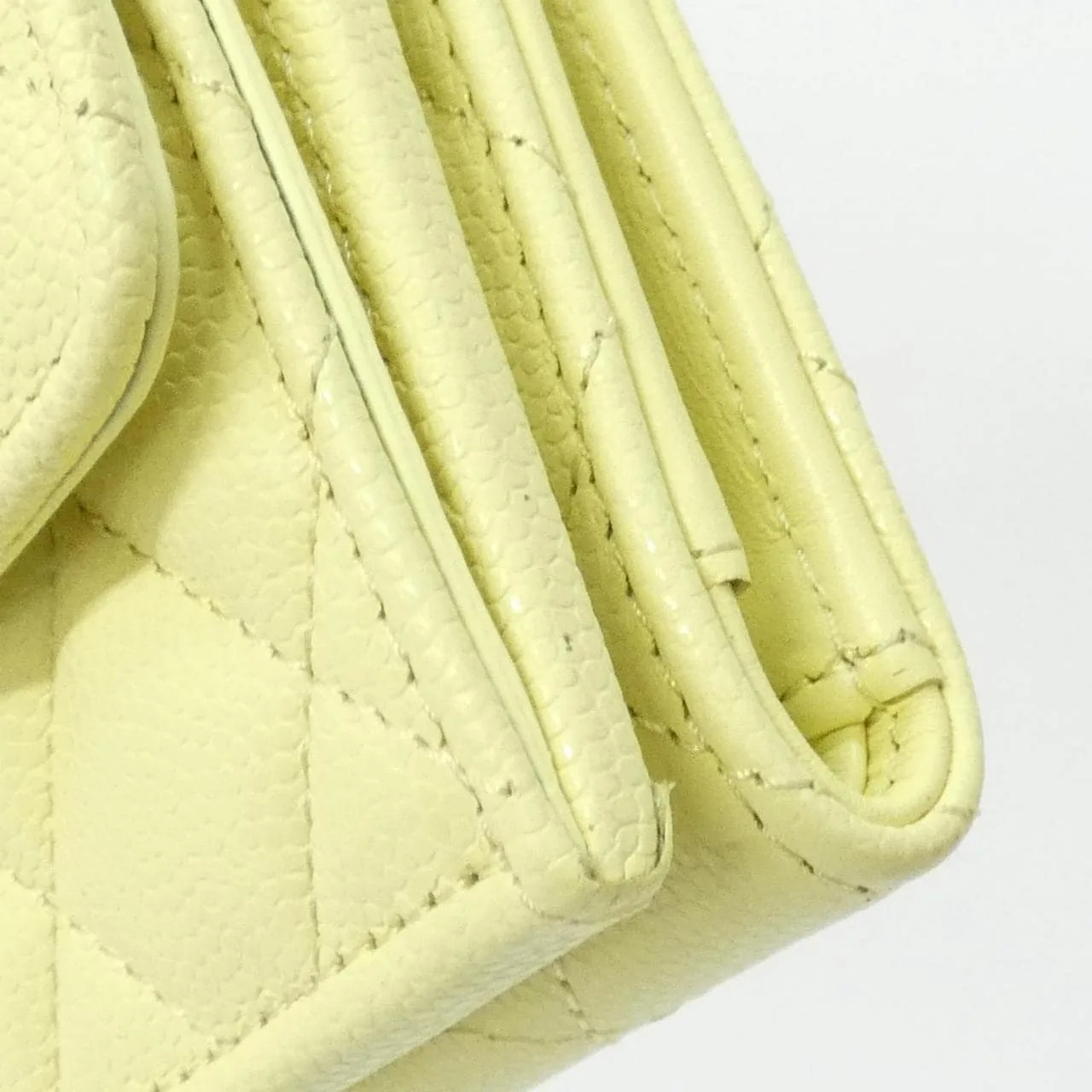 CHANEL Chanel 19 AP3518 Wallet Grained Calfskin Yellow Grained Calfskin Rank A - Thumbnail 3