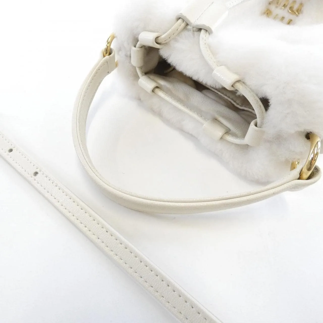 MIU MIU 5BE085 V Handbag 黑色 中古品B - 縮圖 6