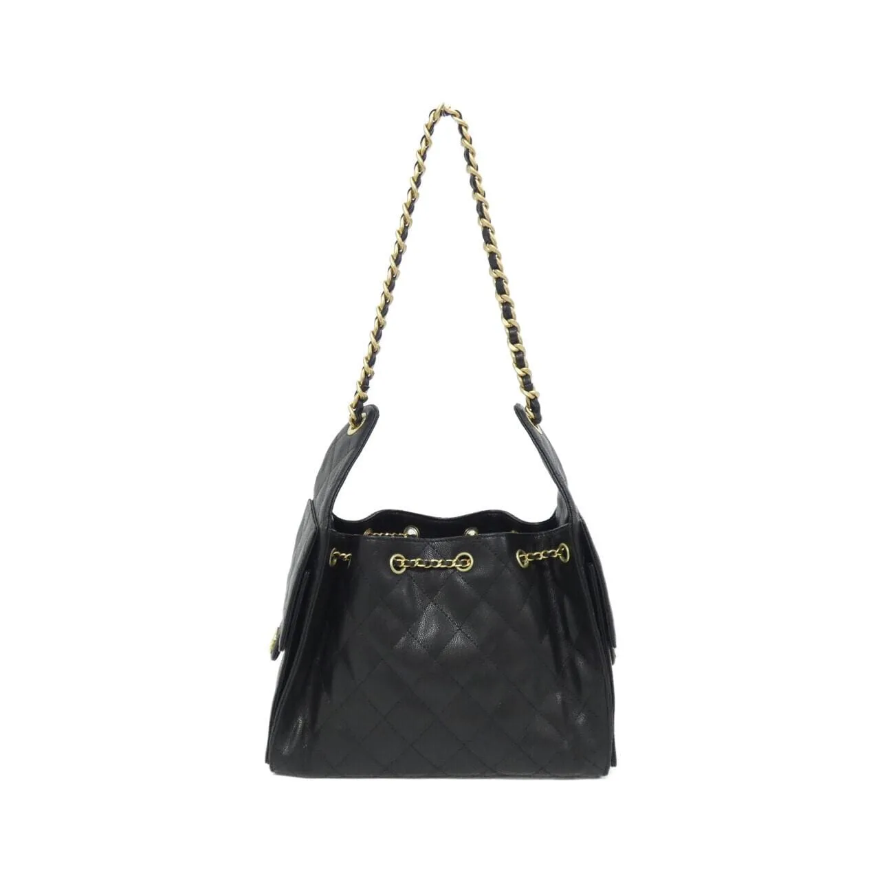 CHANEL AS5293 Shoulder Grained Calfskin Black Grained Calfskin - Thumbnail 2