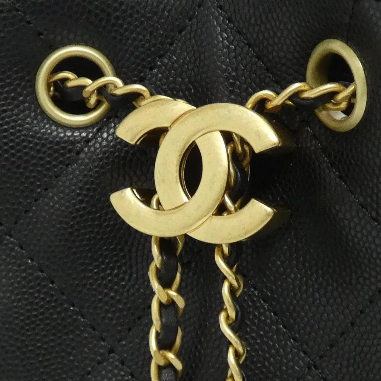 CHANEL AS5293 Shoulder Grained Calfskin Black Grained Calfskin - Thumbnail 4