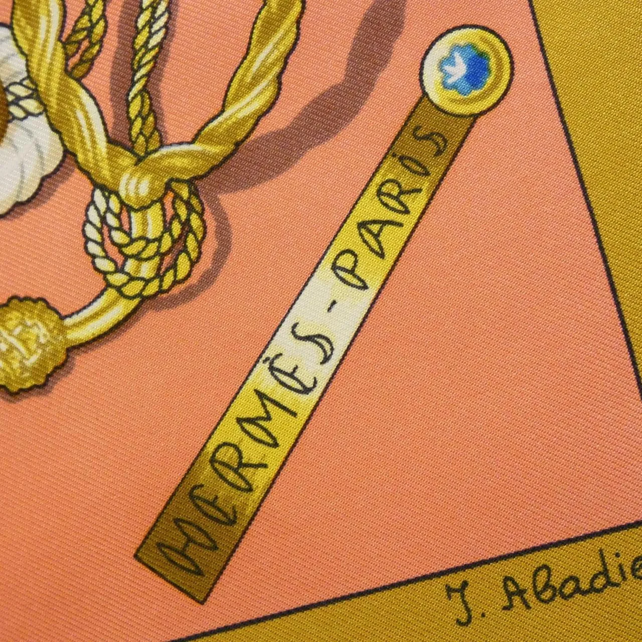 HERMES Scarf 黑色 中古品A - 縮圖 2