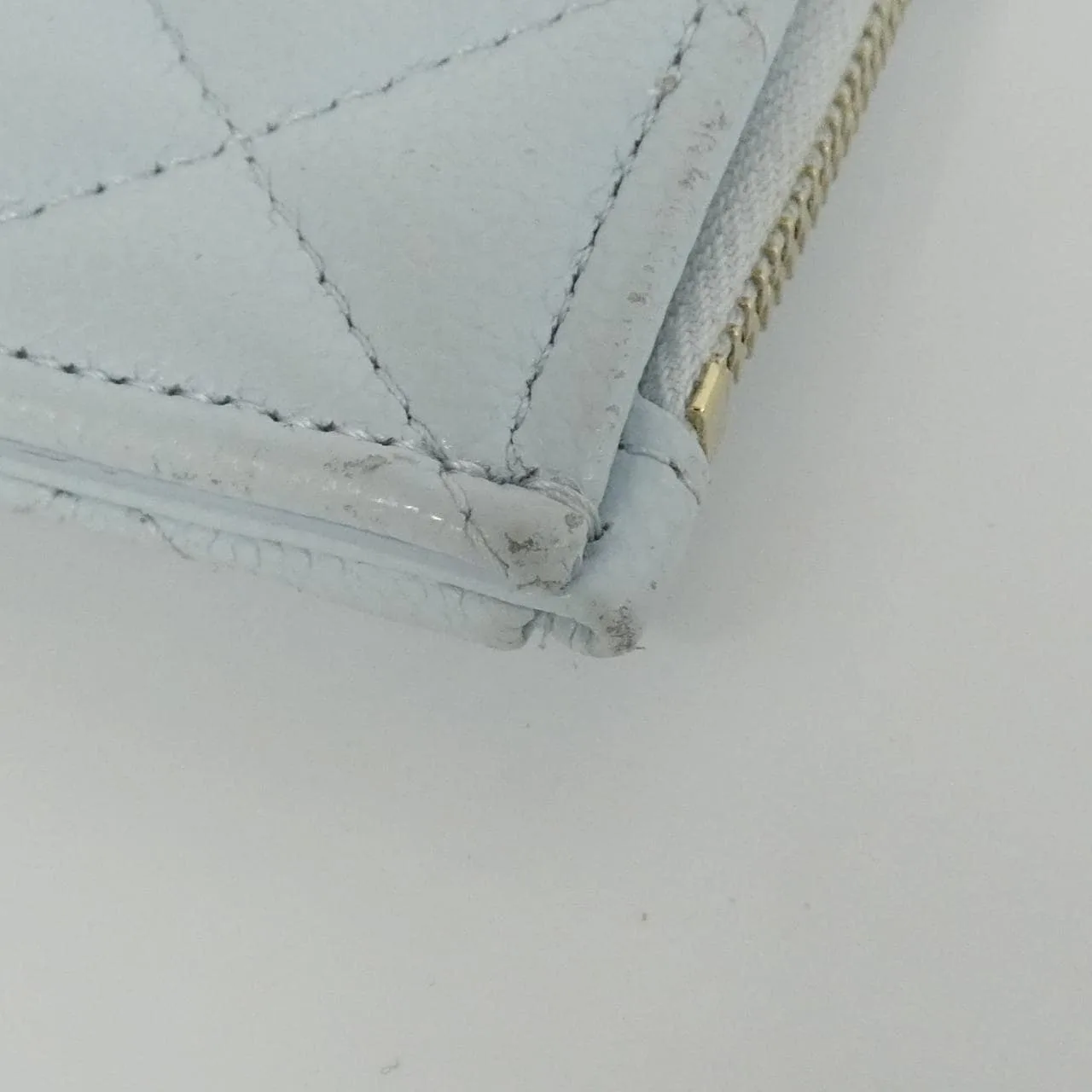 CHANEL Timeless Classic AP2570 Card Case Grained Calfskin Blue Grained Calfskin Rank B - Thumbnail 4