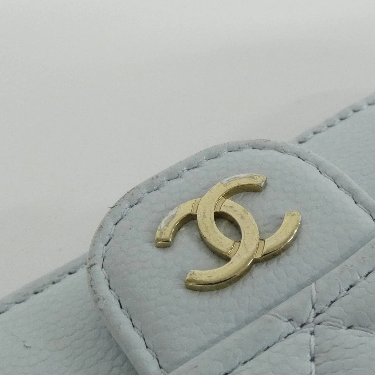 CHANEL Timeless Classic AP2570 Card Case Grained Calfskin Blue Grained Calfskin Rank B - Thumbnail 6