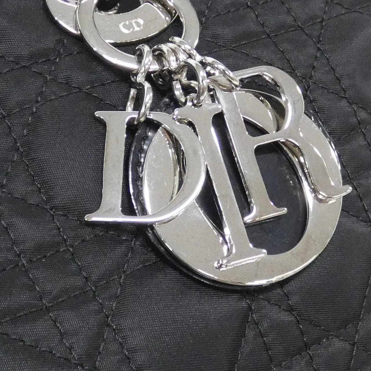 DIOR Lady Dior CAN44561 手提包 尼龍 黑色 尼龍 中古品A - 縮圖 4