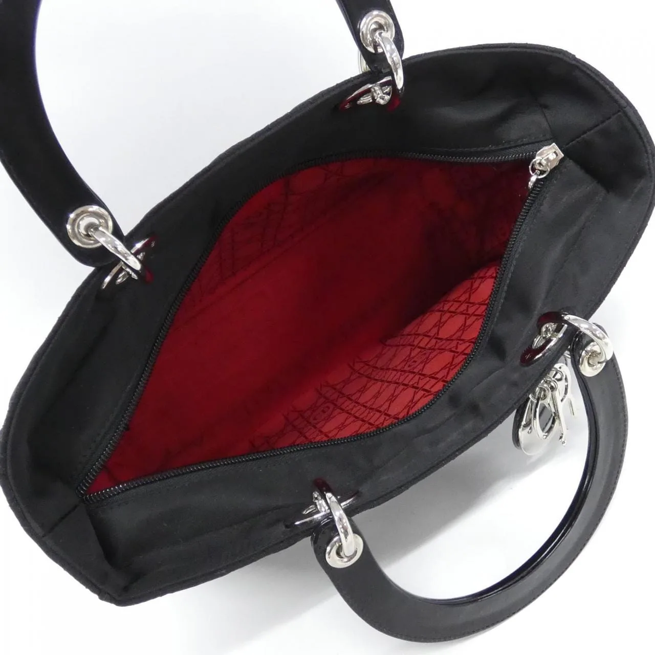 DIOR Lady Dior CAN44561 手提包 尼龍 黑色 尼龍 中古品A - 縮圖 7