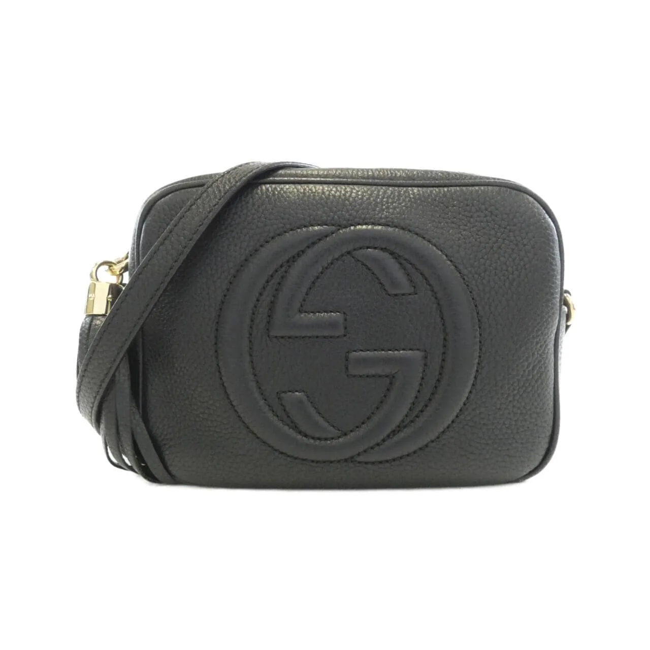 GUCCI Soho 308364 A7M0G Shoulder Leather Black