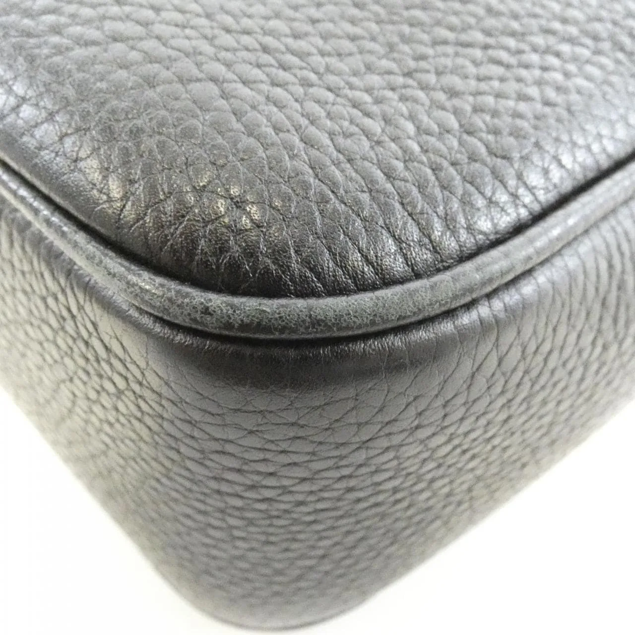 GUCCI Soho 308364 A7M0G Shoulder Leather 黑色 皮革 中古品B - 縮圖 3