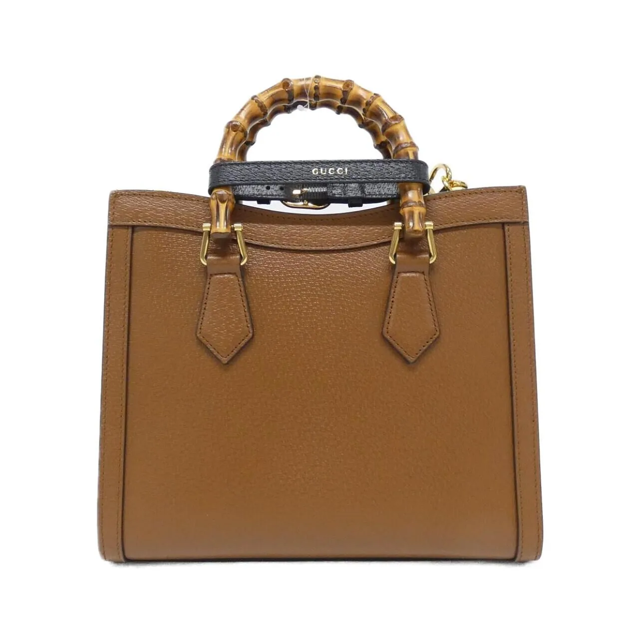 GUCCI 702721 U3ZDT Handbag Leather Black Leather Rank A - Thumbnail 2