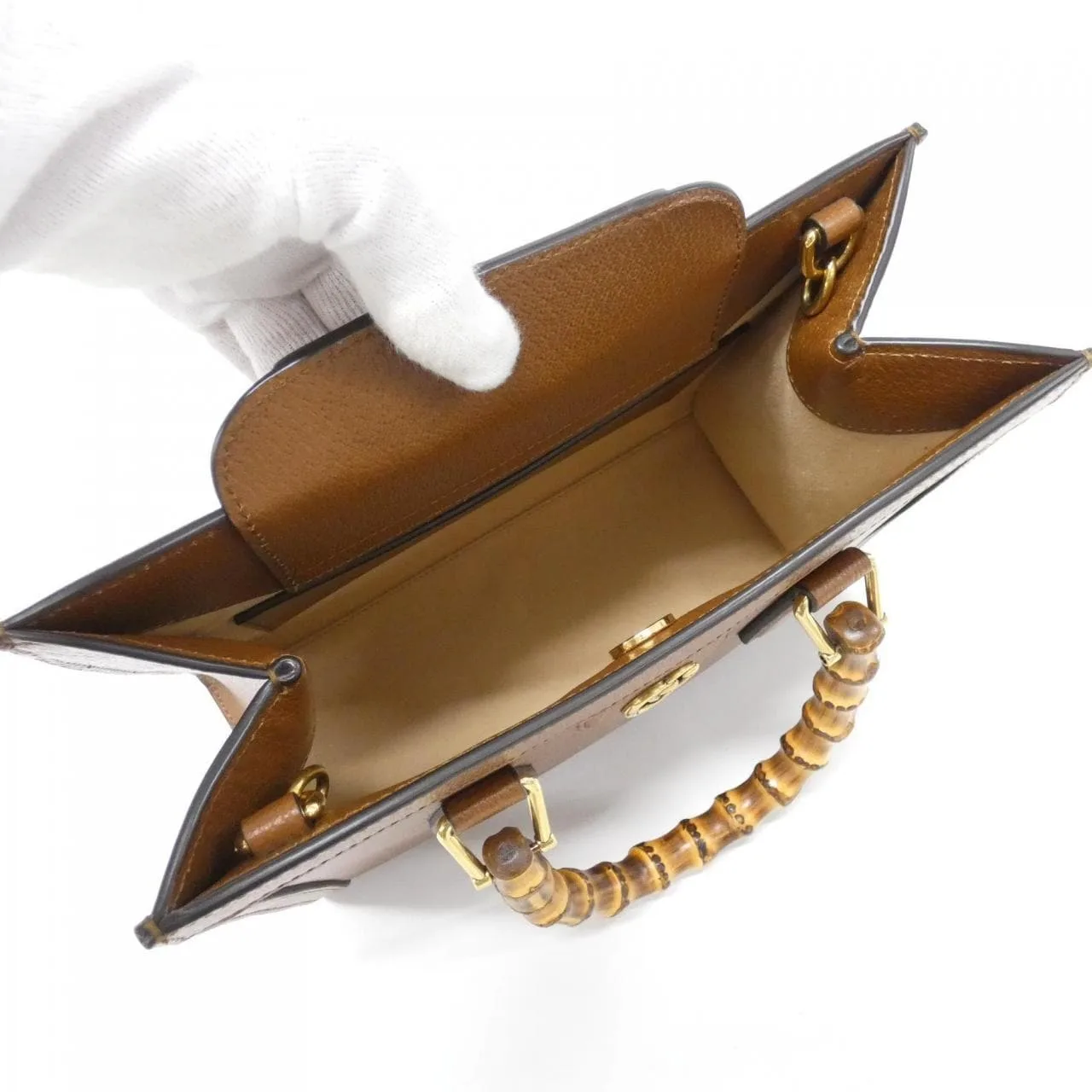 GUCCI 702721 U3ZDT Handbag Leather Black Leather Rank A - Thumbnail 8