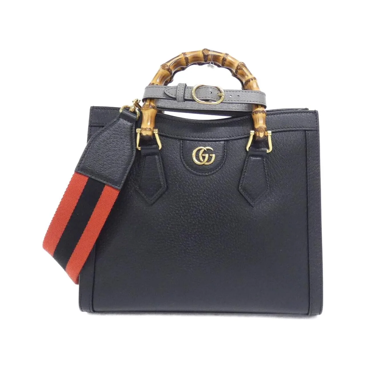 GUCCI 702721 U3ZDT Handbag Leather Black