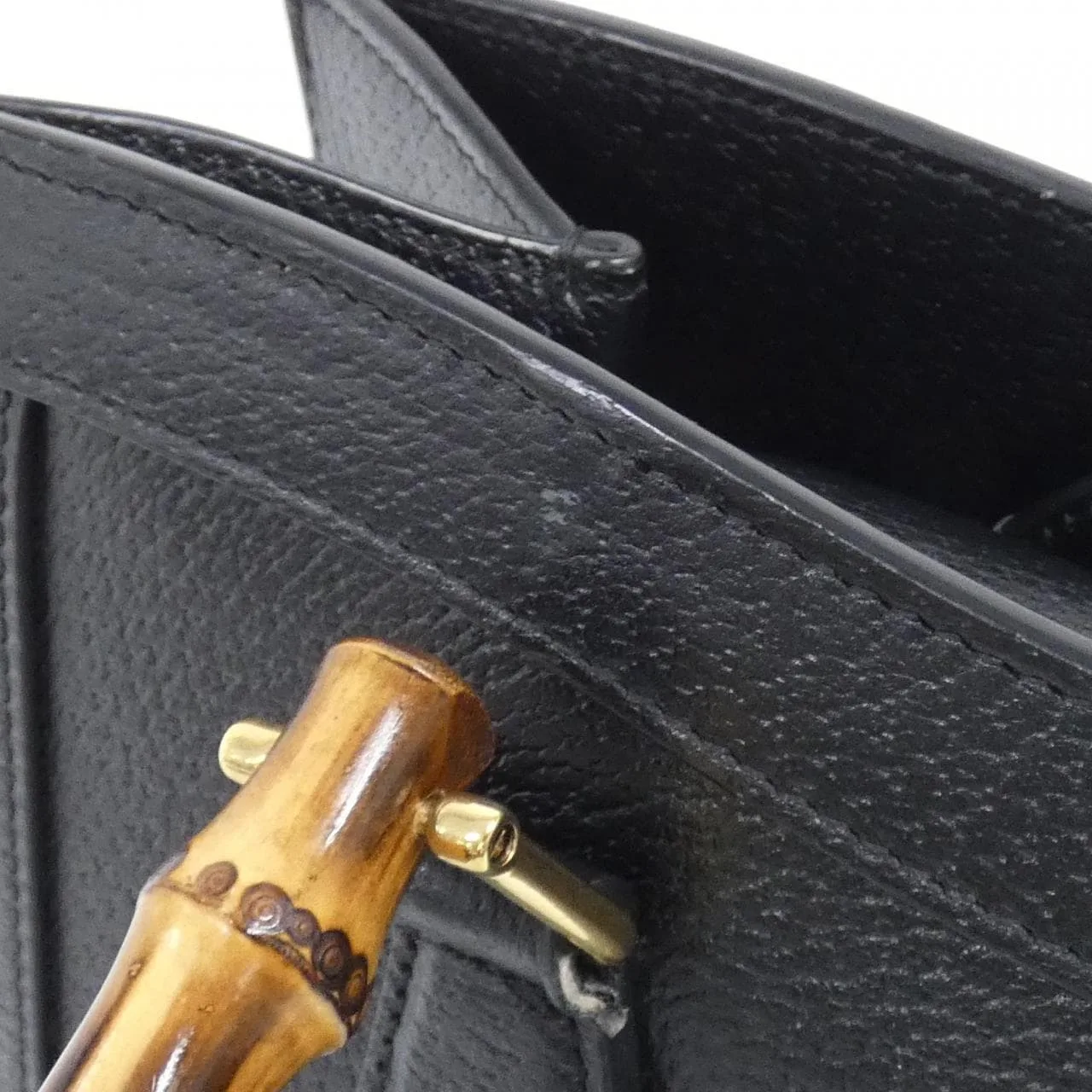 GUCCI 702721 U3ZDT Handbag Leather Black Leather Rank A - Thumbnail 6