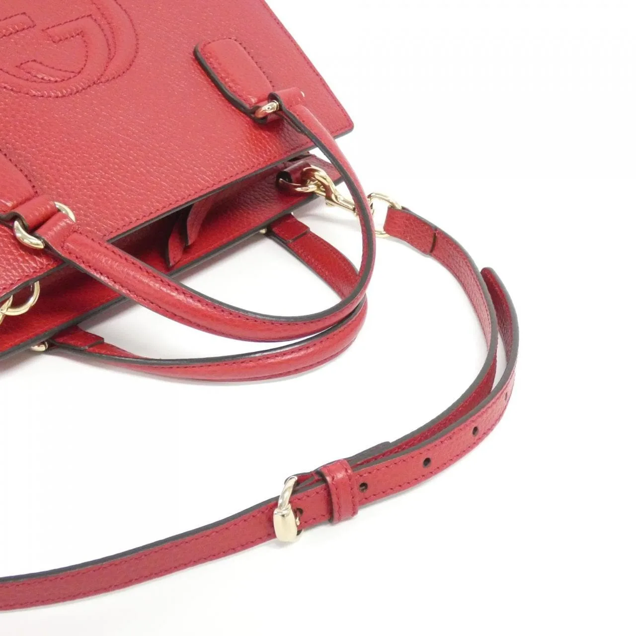 GUCCI 607722 CAO0G Handbag Leather Black Leather Rank A - Thumbnail 6