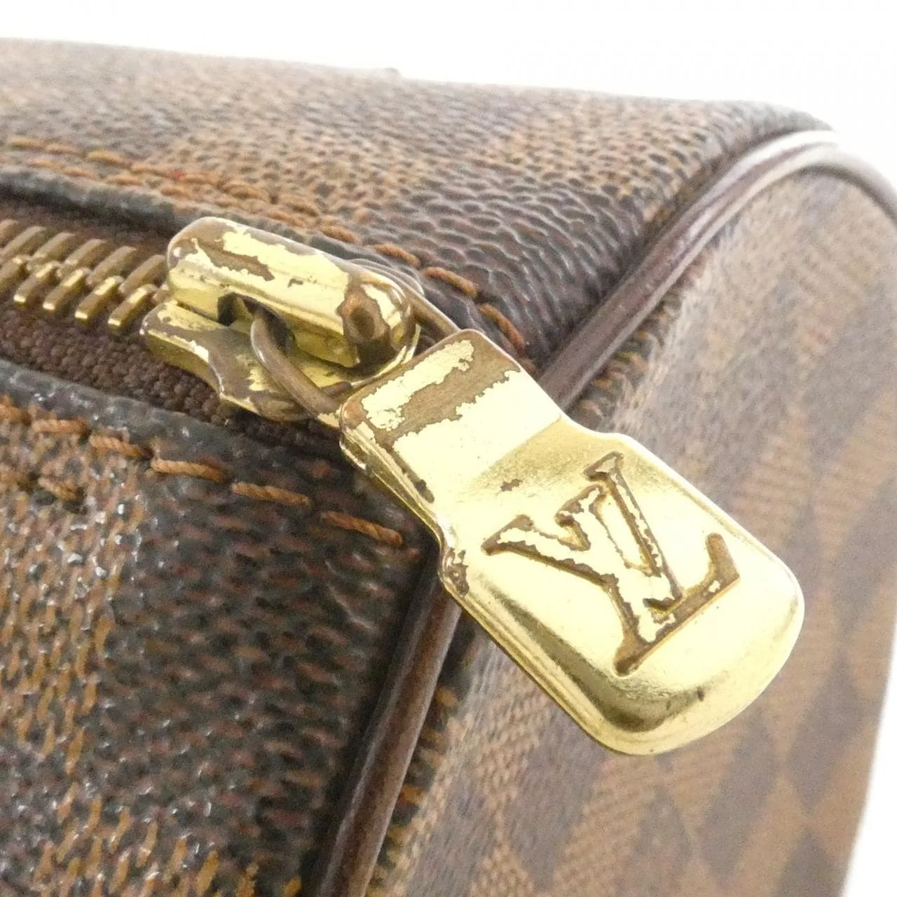 LOUIS VUITTON Papillon N51304 Handbag Damier 黑色 Damier 中古品B - 縮圖 4