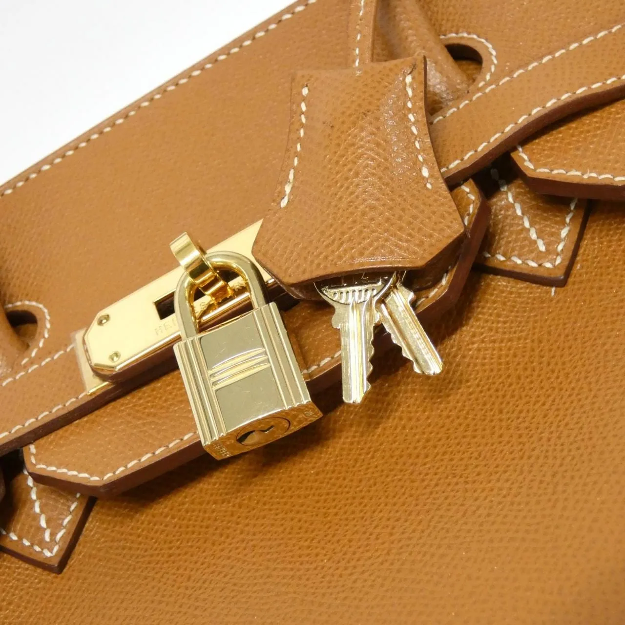 HERMES Birkin 021696CC Handbag Gold Rank A - Thumbnail 4