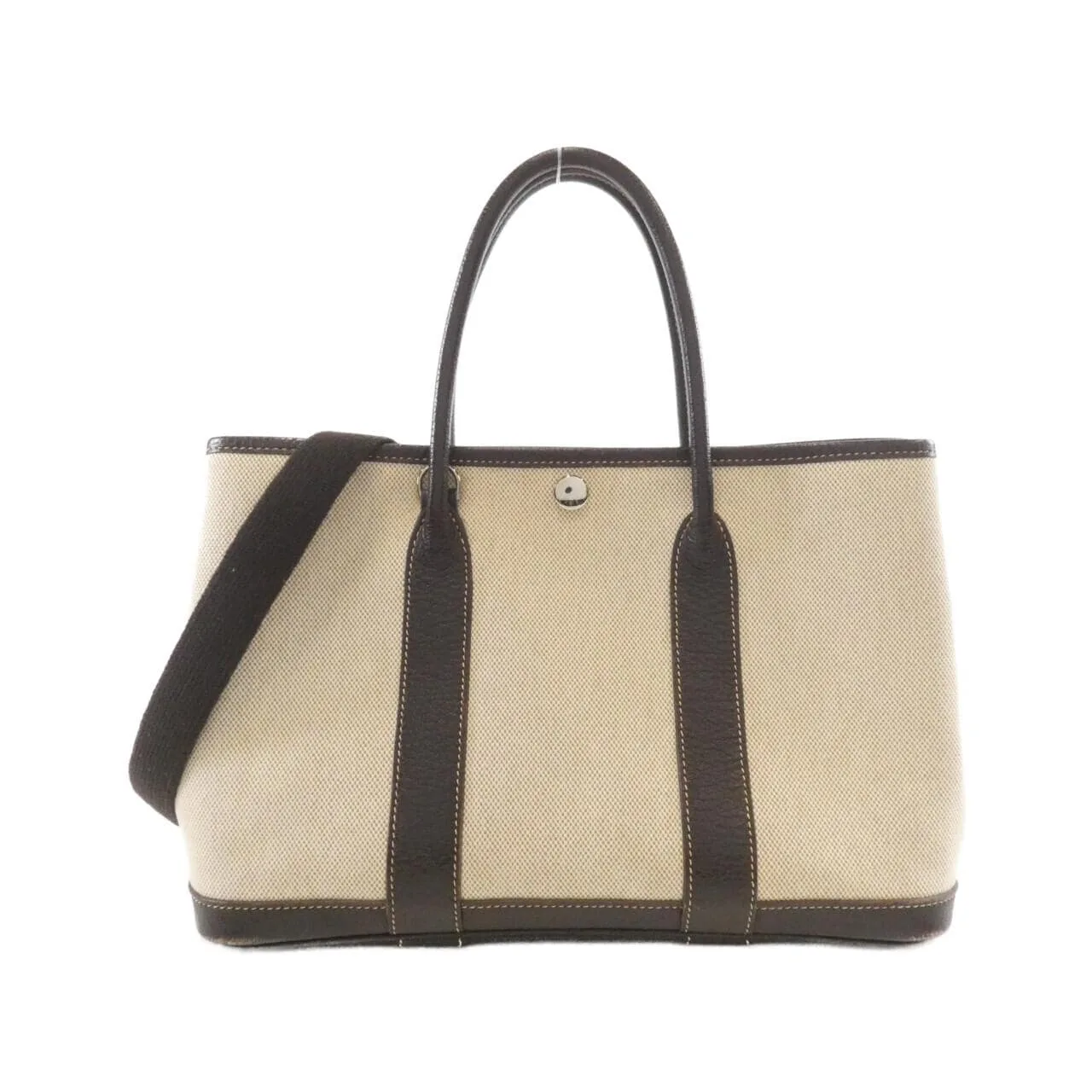 HERMES Garden Party 041458CK Tote Brown