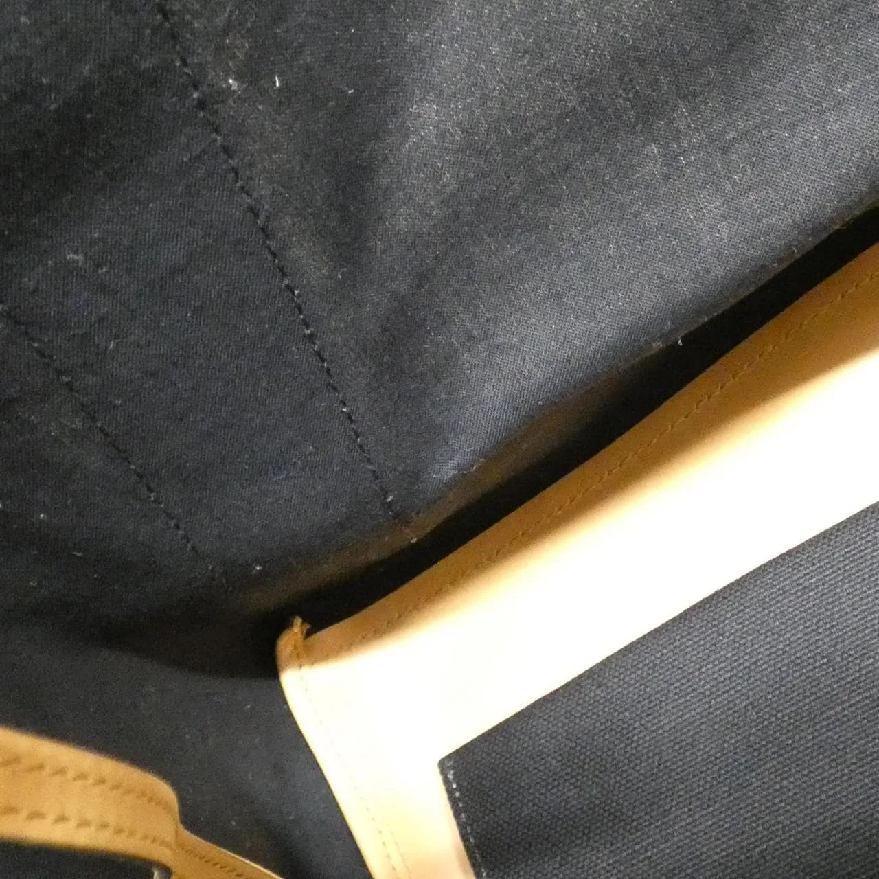 BALENCIAGA 339936 KVS1N Handbag Canvas 黑色 帆布 中古品A - 縮圖 10