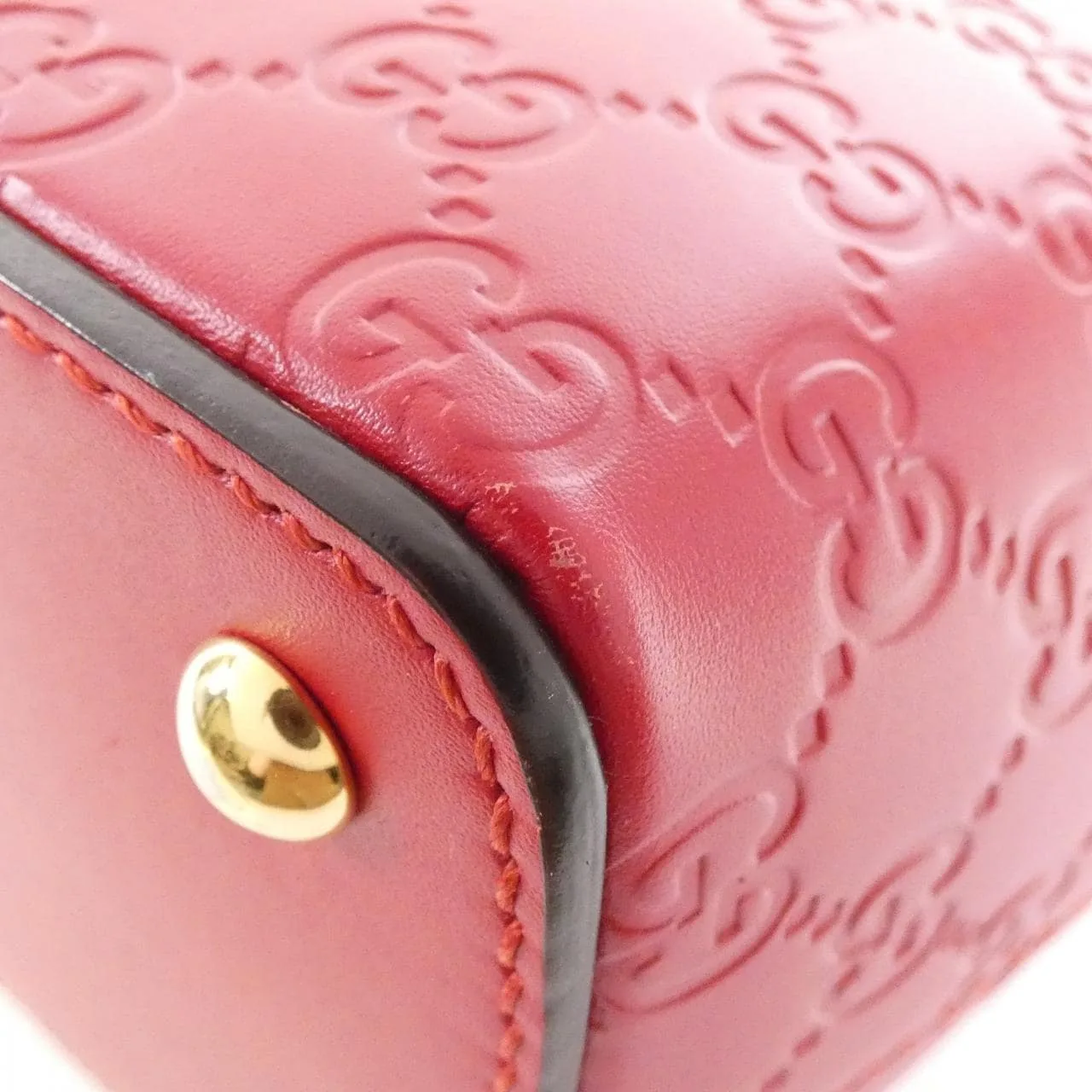 GUCCI 432124 CWC1G Handbag Leather Black Leather Rank A - Thumbnail 2