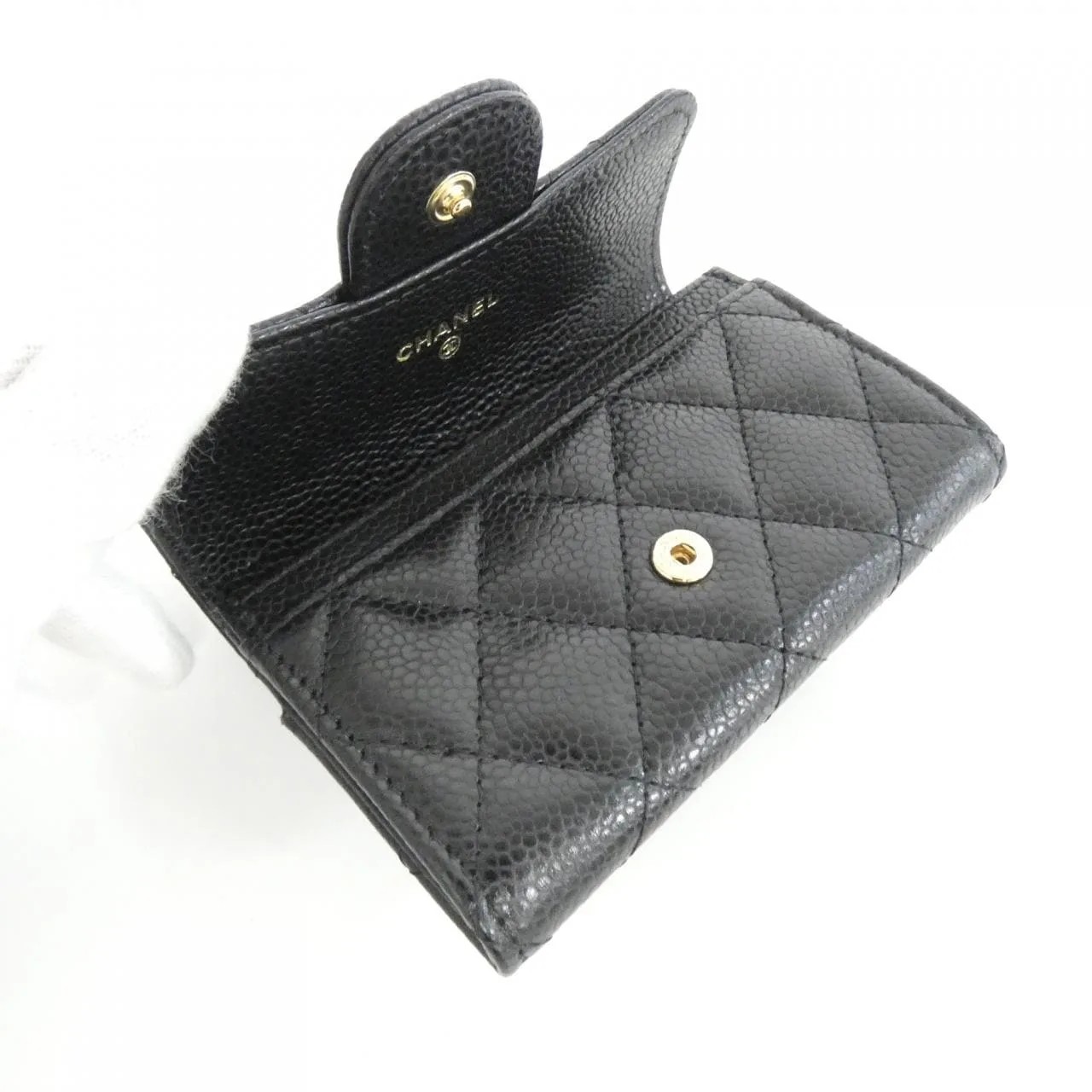 CHANEL Timeless Classic AP0214 Card Case Grained Calfskin Black Grained Calfskin Unused - Thumbnail 3