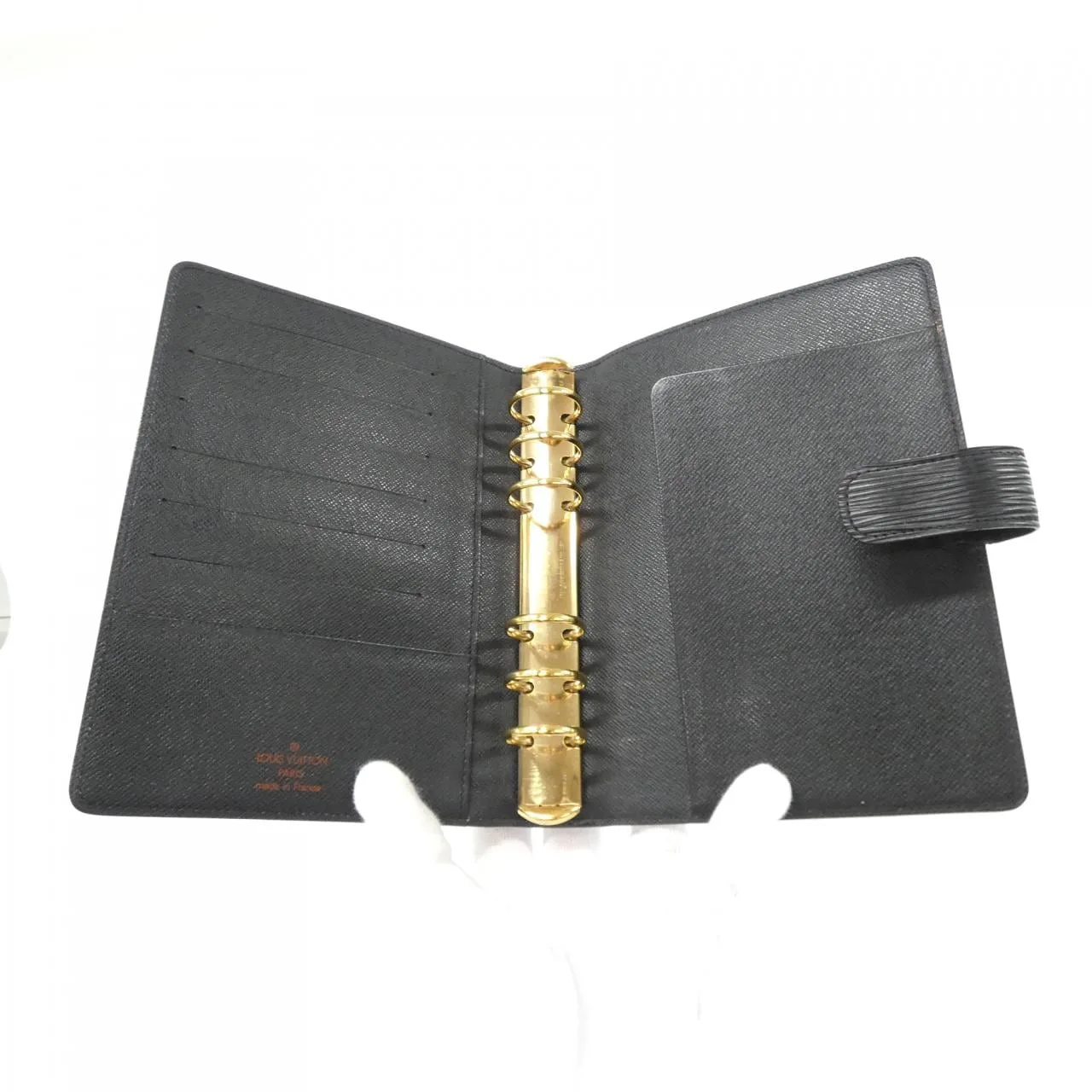 LOUIS VUITTON R20042 Wallet Epi Black Epi Rank A - Thumbnail 5