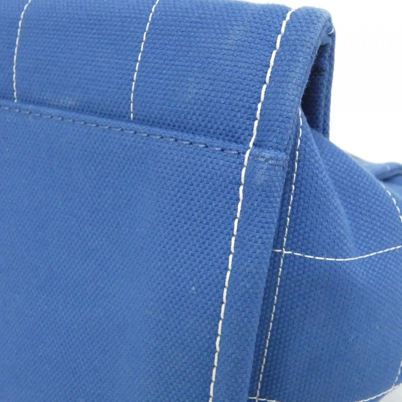 CHANEL Deauville 66941 Handbag Cotton White Cotton Rank A - Thumbnail 3