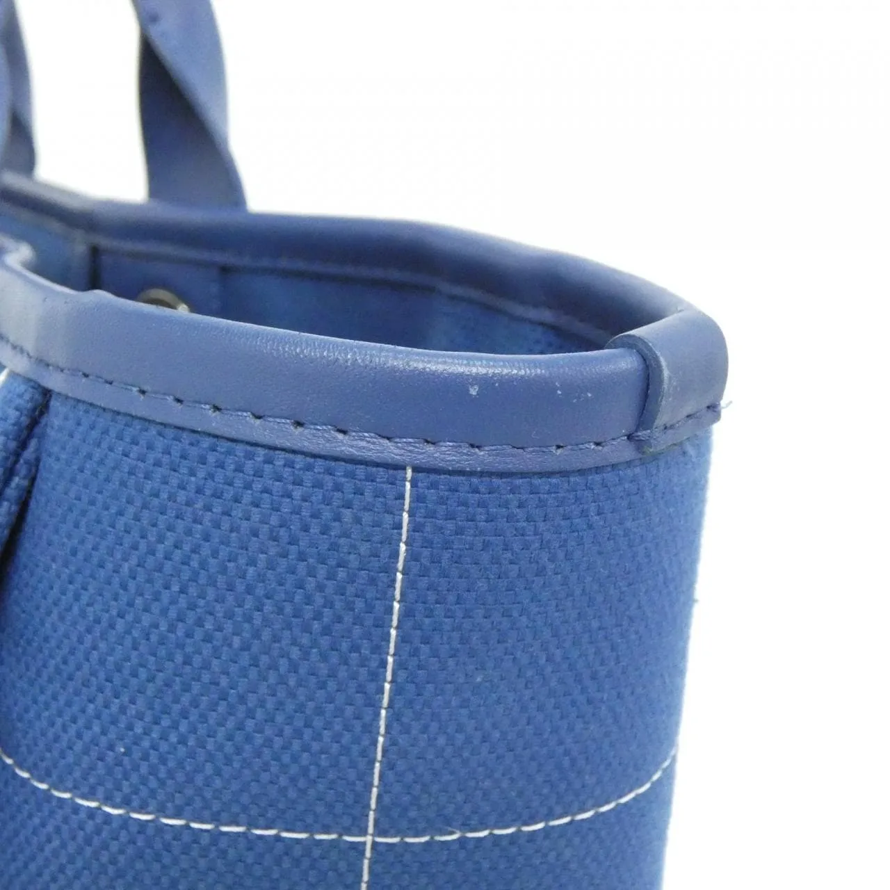 CHANEL Deauville 66941 Handbag Cotton White Cotton Rank A - Thumbnail 5