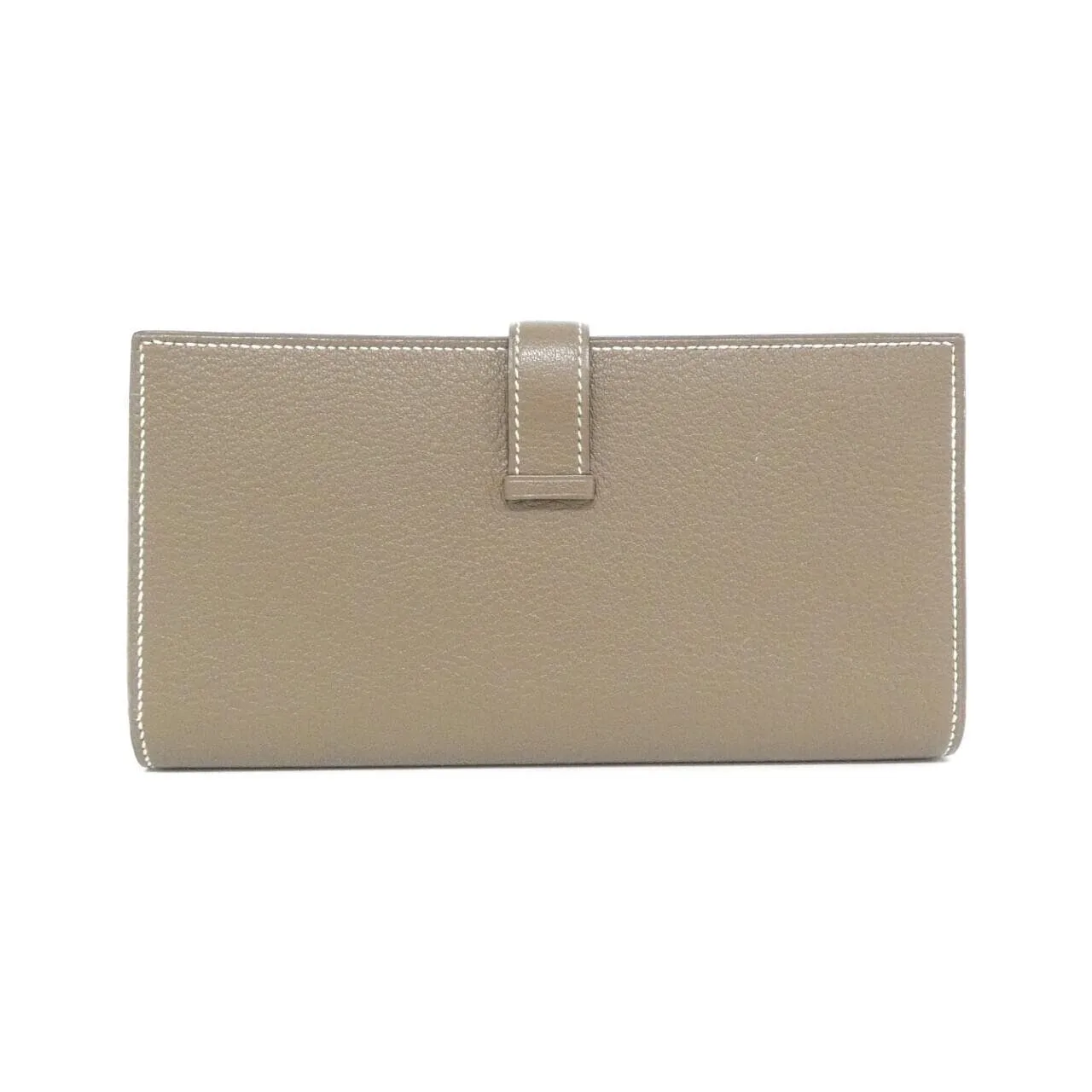 HERMES 039078CK Wallet Leather Etoupe 皮革 中古品A - 縮圖 2