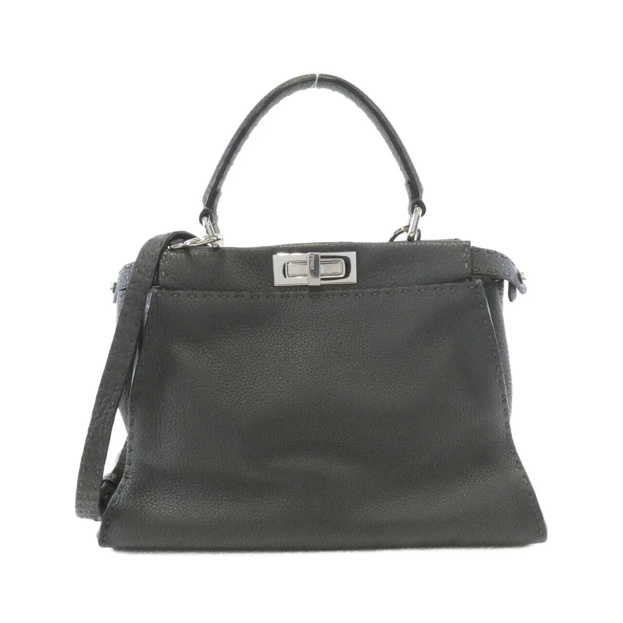 FENDI Peekaboo 8BN226 Q0J Handbag Black