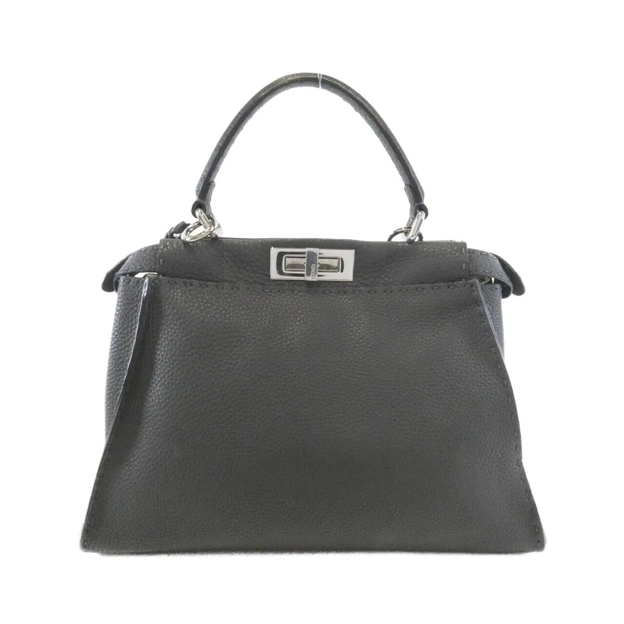 FENDI Peekaboo 8BN226 Q0J Handbag 黑色 中古品B - 縮圖 2
