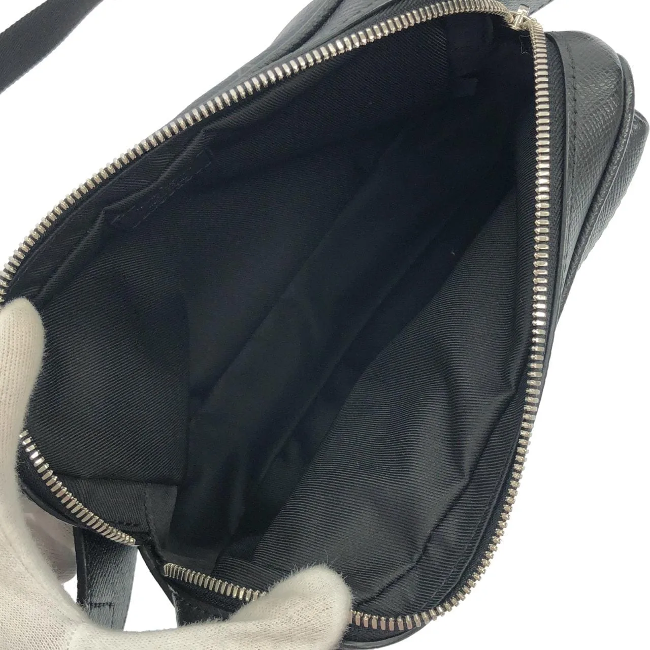 LOUIS VUITTON Bum Bag M30245 Shoulder Canvas Black Canvas Rank A - Thumbnail 7